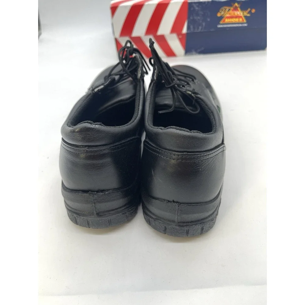 THOROGOOD Oxford Work Shoes Men's Black Patent Leather Size 7 XW 804-6905